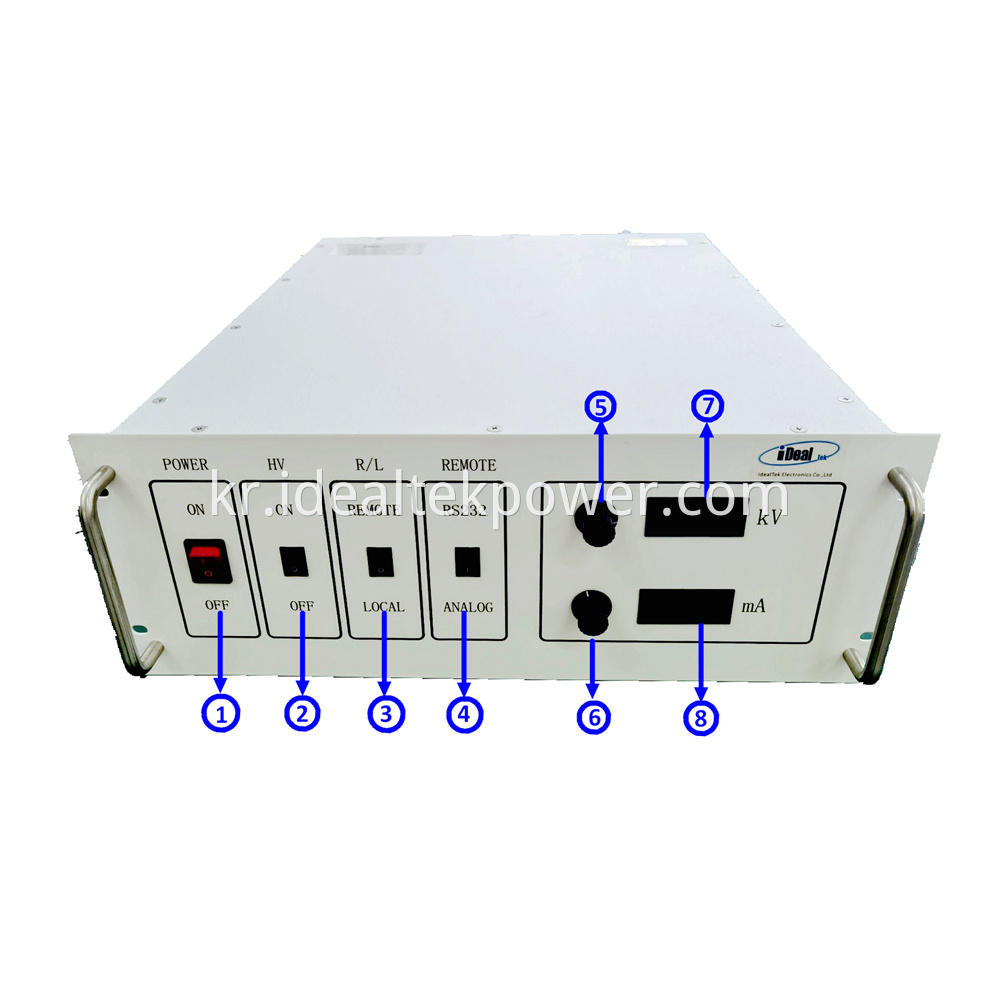 60KV High Voltage Charging Power Supply Front Panel 4U 